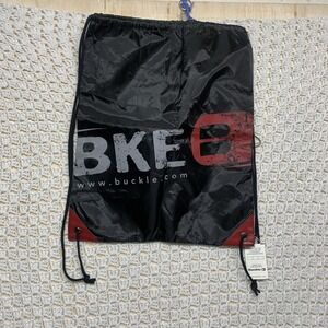 BKE BUCKLE Backpack Drawstring Duffle Bag Unisex Bisbag Black NWT